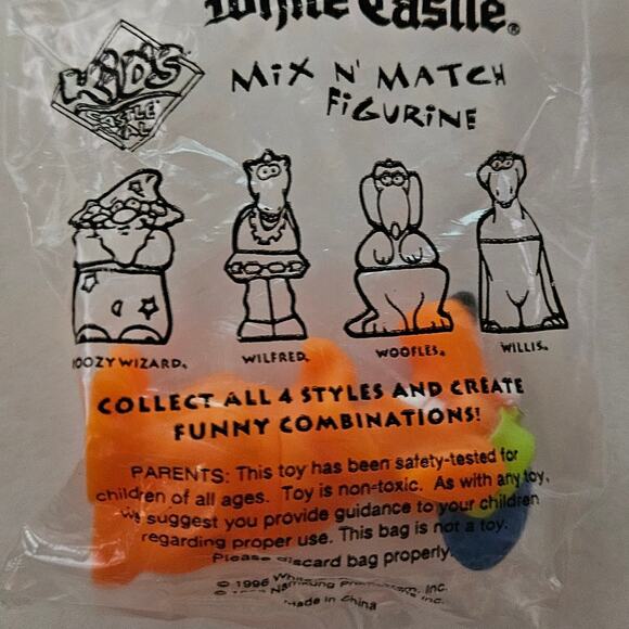 1996 White Castle Mix n Match Figure Woofles New in Package - Picture 1 of 2
